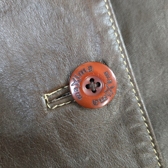 Women's Brown Leather Jacket - Picture 5 of 12